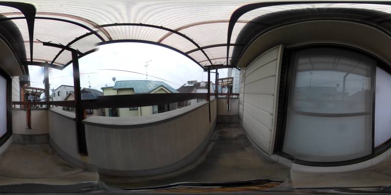 パノラマ画像バルコニー