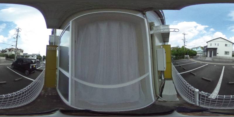 パノラマ画像バルコニー