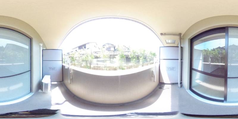 パノラマ画像バルコニー