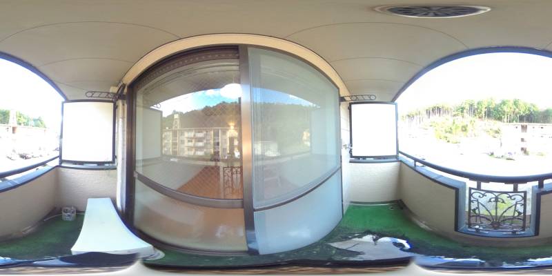 パノラマ画像バルコニー