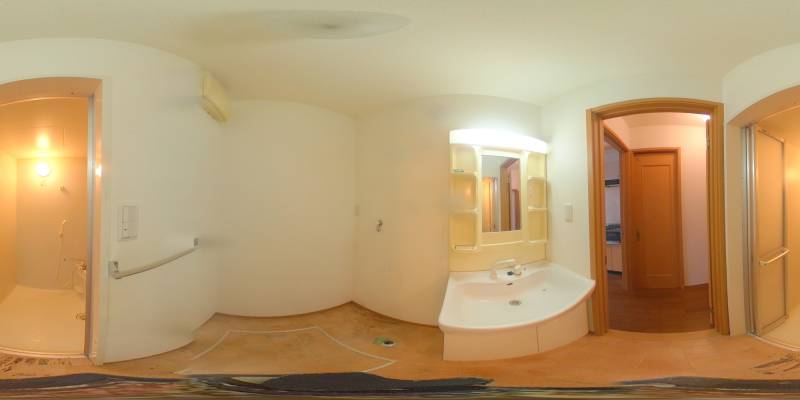 パノラマ画像洗面所