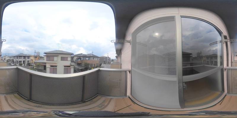 パノラマ画像バルコニー
