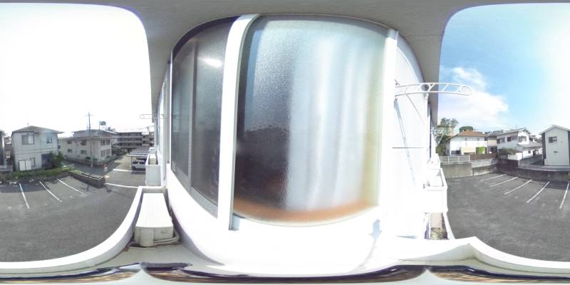 パノラマ画像バルコニー