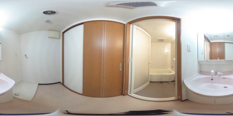 パノラマ画像洗面所