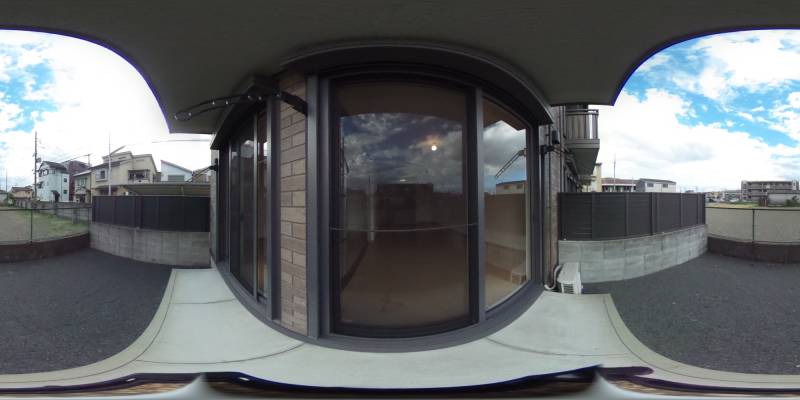 パノラマ画像バルコニー