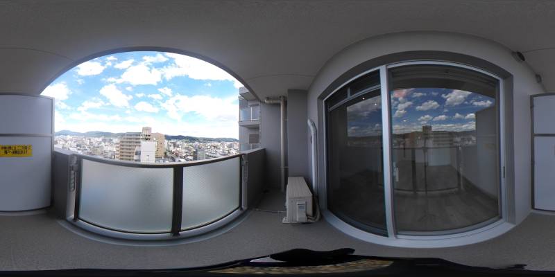 パノラマ画像バルコニー