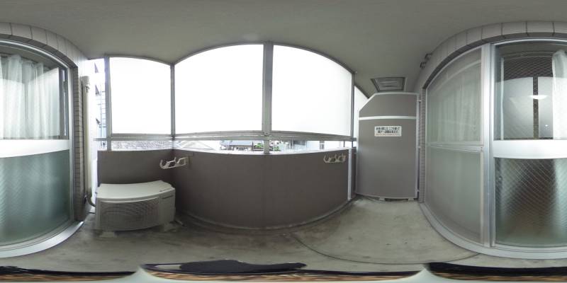 パノラマ画像バルコニー