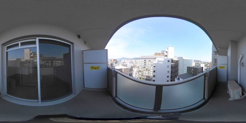 パノラマ画像バルコニー