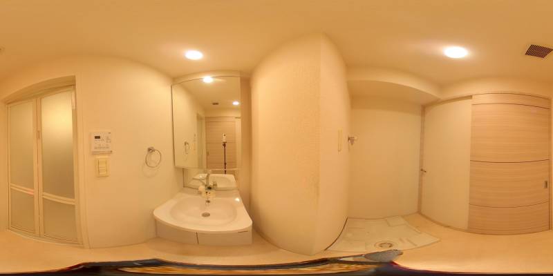 パノラマ画像洗面所