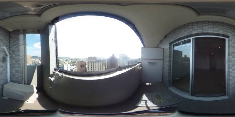 パノラマ画像バルコニー