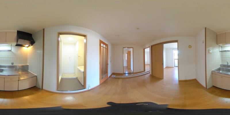 パノラマ画像キッチン