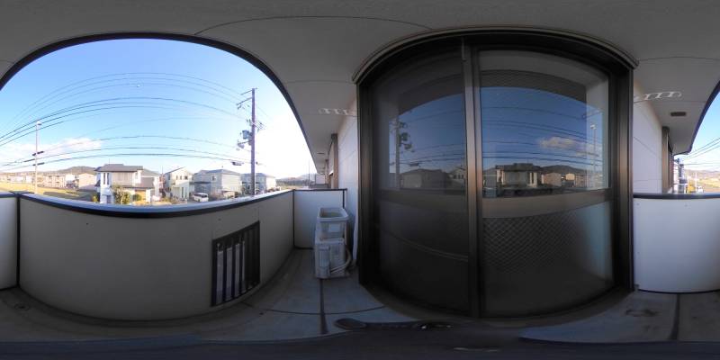 パノラマ画像バルコニー