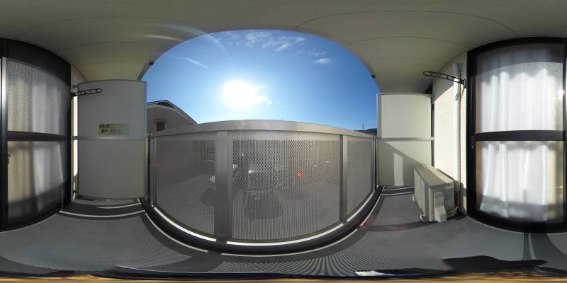 パノラマ画像バルコニー