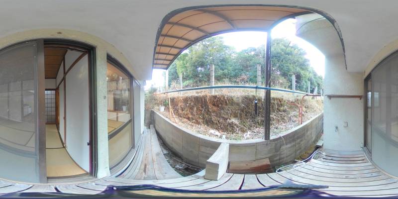 パノラマ画像バルコニー