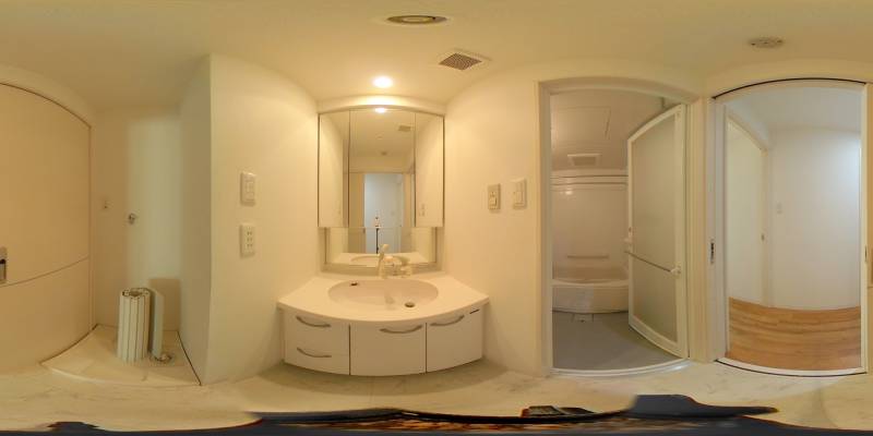 パノラマ画像洗面所