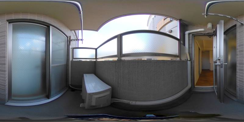 パノラマ画像バルコニー