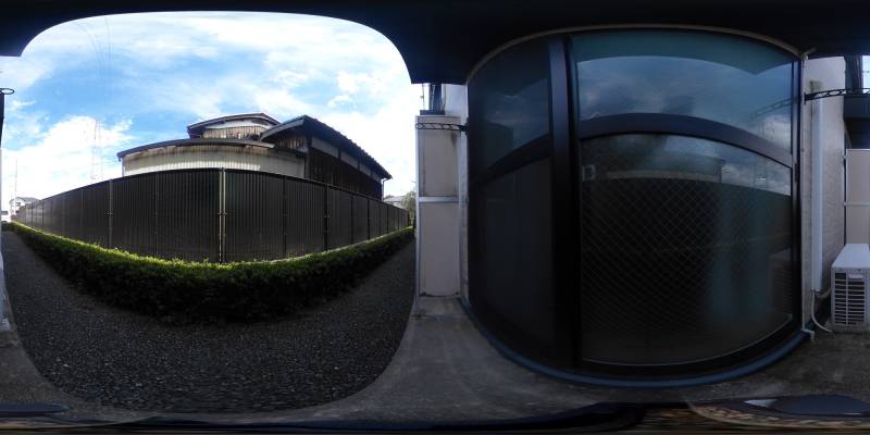 パノラマ画像バルコニー