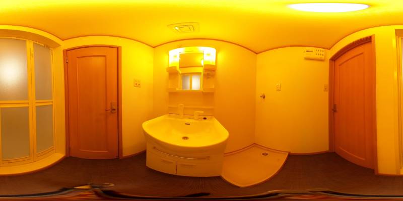 パノラマ画像洗面所