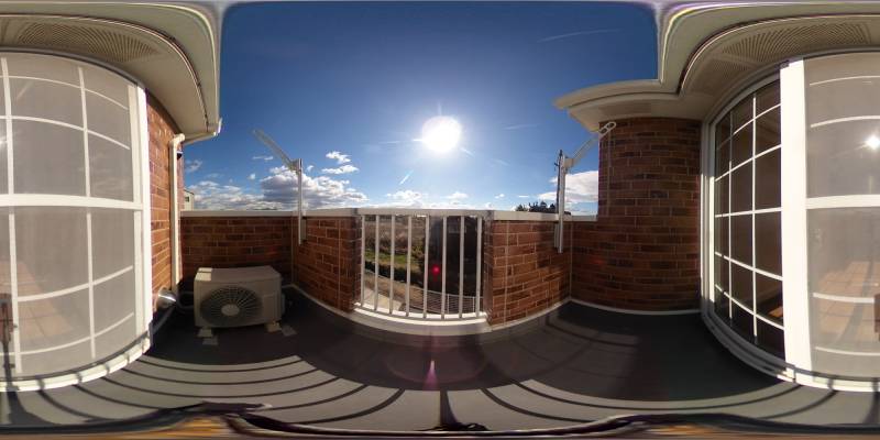 パノラマ画像バルコニー