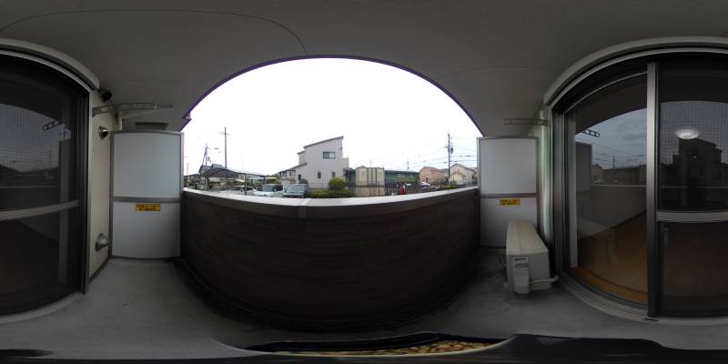 パノラマ画像バルコニー