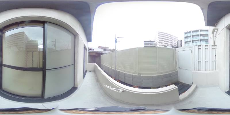 パノラマ画像バルコニー