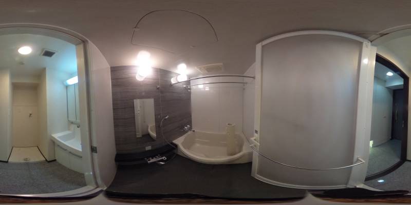 パノラマ画像バスルーム