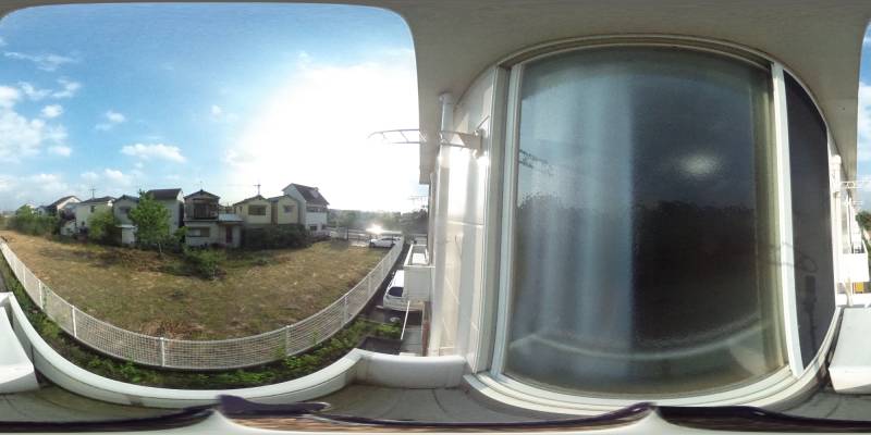 パノラマ画像バルコニー