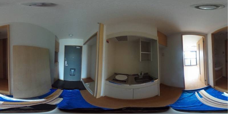 パノラマ画像キッチン