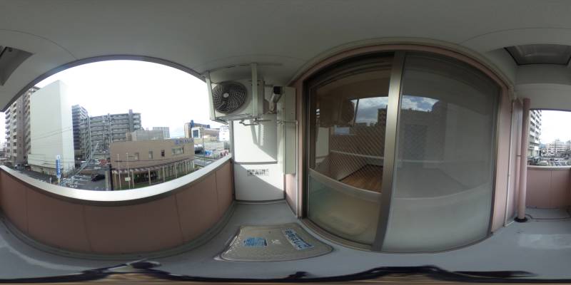 パノラマ画像バルコニー