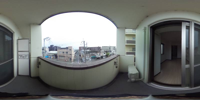 パノラマ画像バルコニー