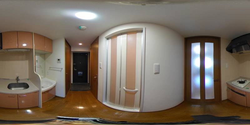 パノラマ画像キッチン