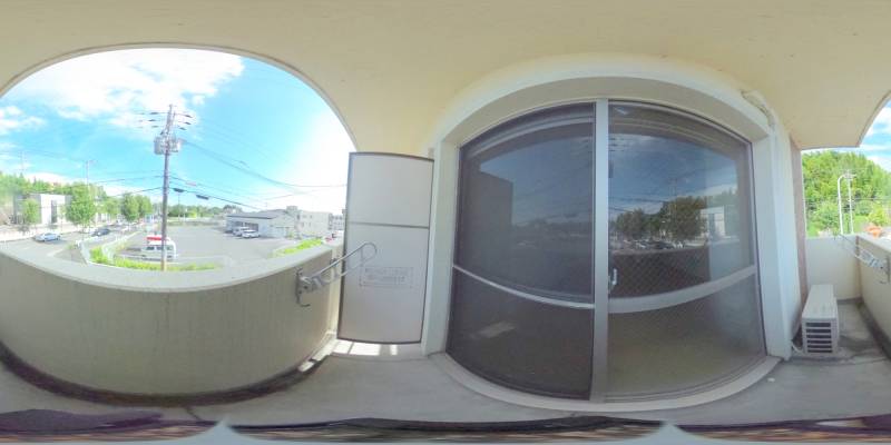 パノラマ画像バルコニー