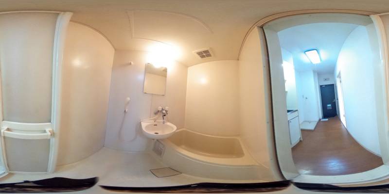 パノラマ画像バスルーム