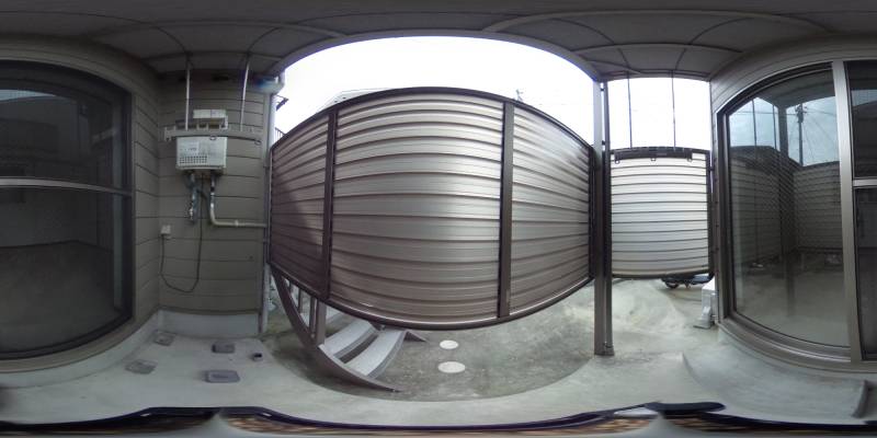 パノラマ画像バルコニー