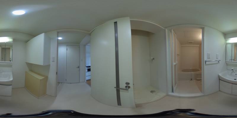 パノラマ画像洗面所