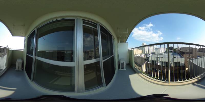 パノラマ画像バルコニー