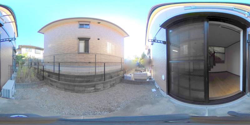 パノラマ画像庭