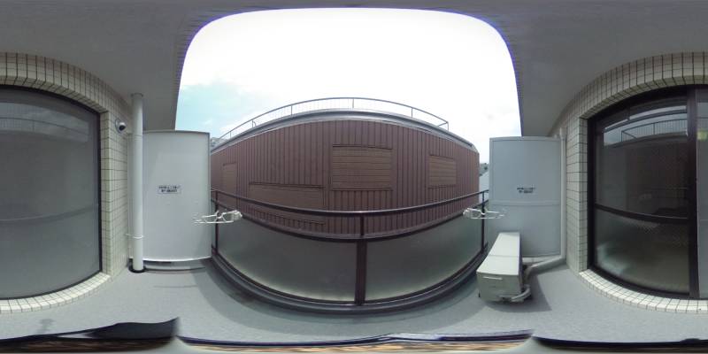 パノラマ画像バルコニー