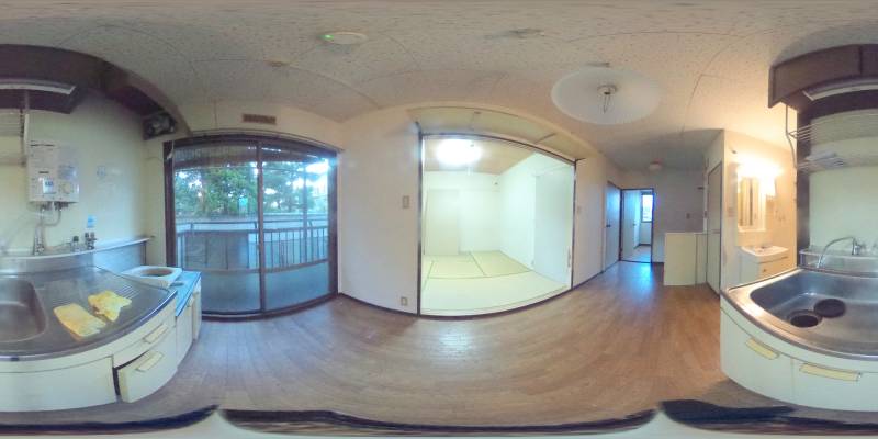 パノラマ画像キッチン