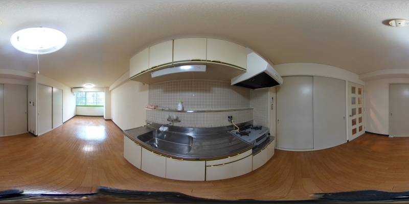 パノラマ画像キッチン