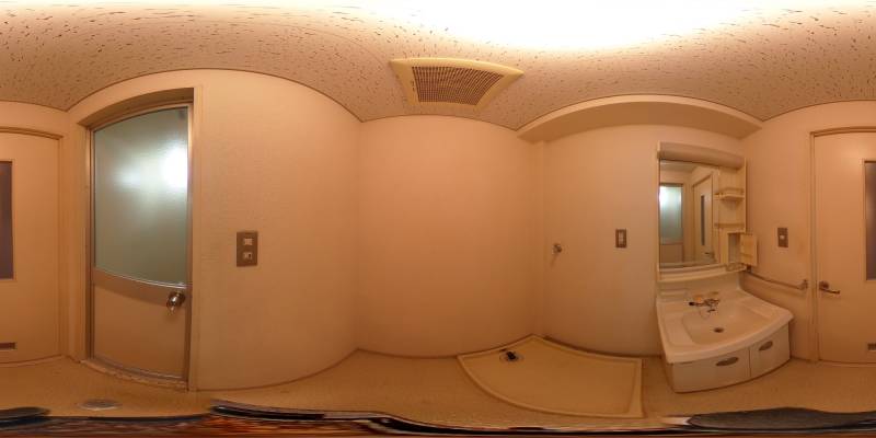 パノラマ画像洗面所