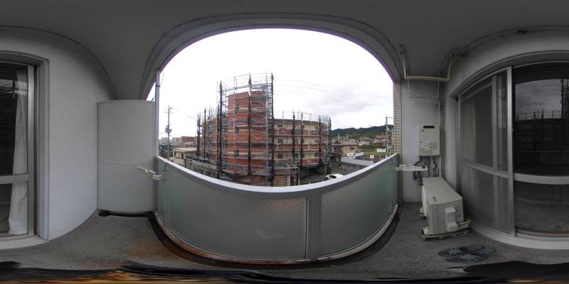 パノラマ画像バルコニー