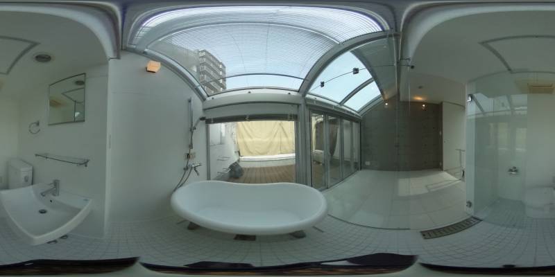 パノラマ画像バスルーム