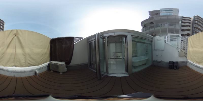 パノラマ画像バルコニー