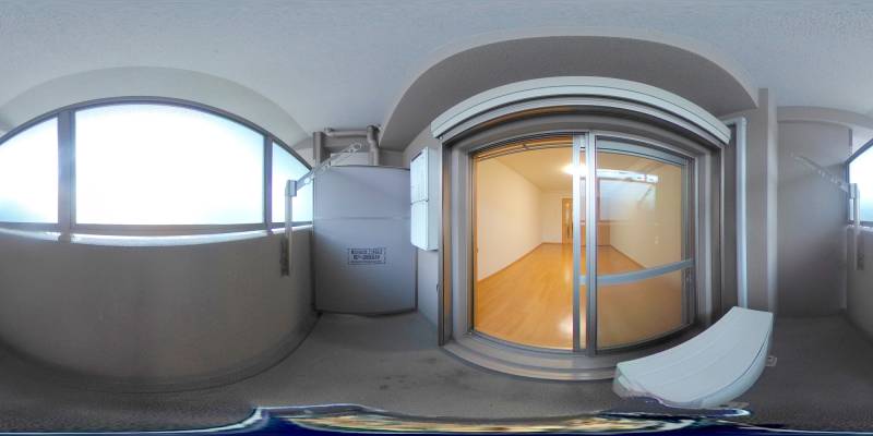 パノラマ画像バルコニー