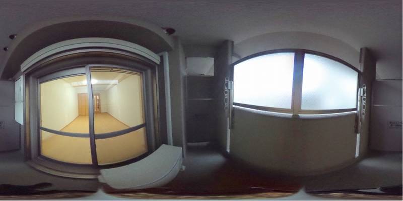 パノラマ画像バルコニー