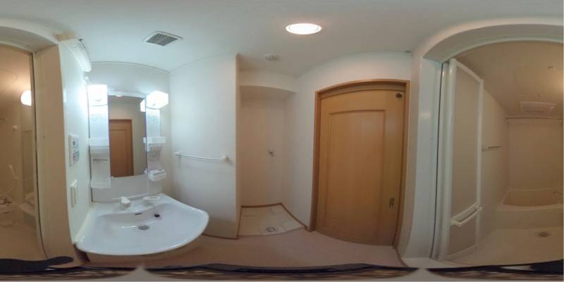 パノラマ画像バスルーム