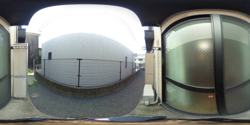 パノラマ画像庭