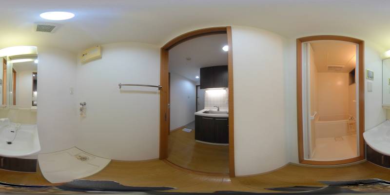 パノラマ画像バスルーム