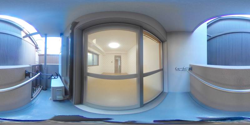 パノラマ画像バルコニー